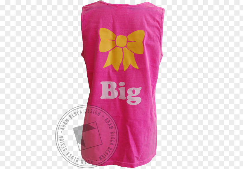 Here We Go Big Block Sleeveless Shirt Product Pink M PNG