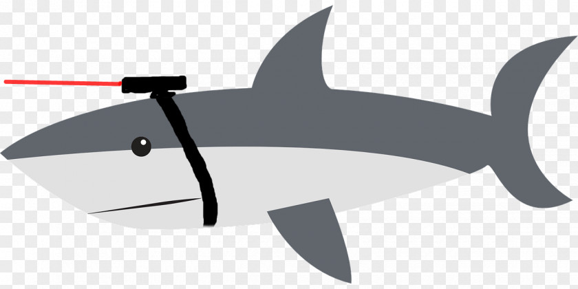 Laser Gun Great White Shark Clip Art PNG