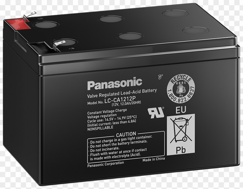 VRLA Battery Lead–acid Charger Panasonic Electric PNG