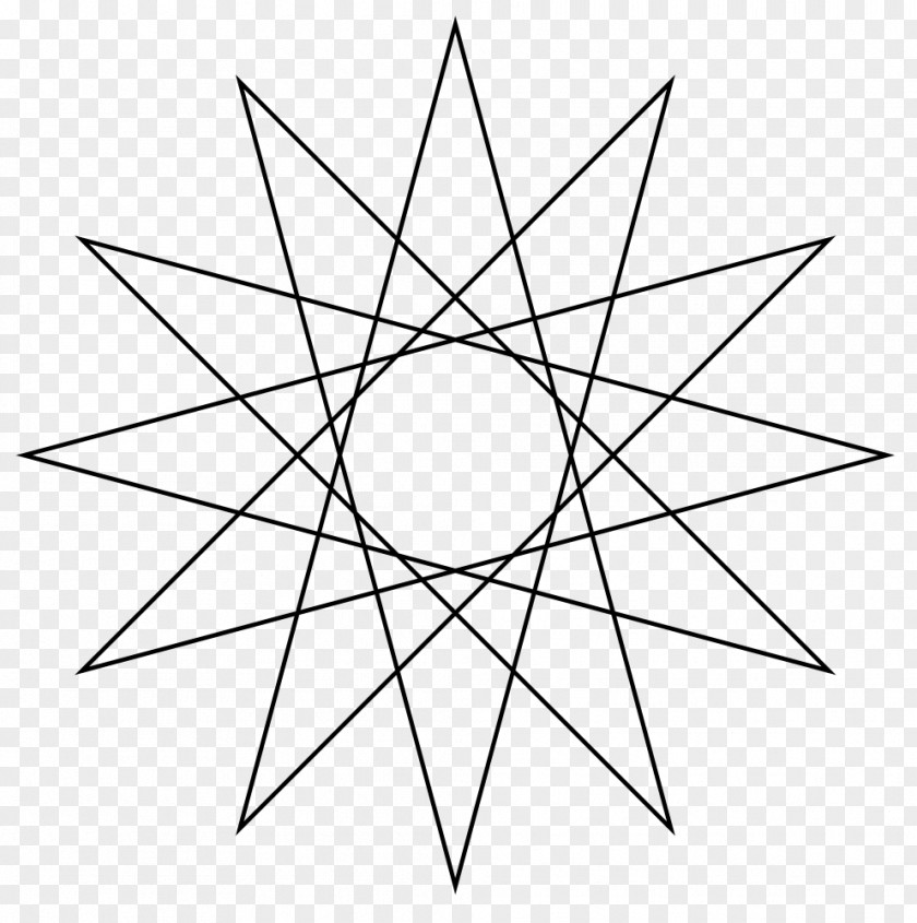 5 Star Polygon Regular Geometry PNG