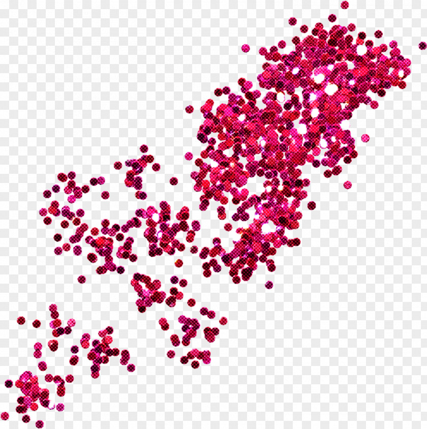 Confetti Plant Pink Magenta Violet Heart PNG