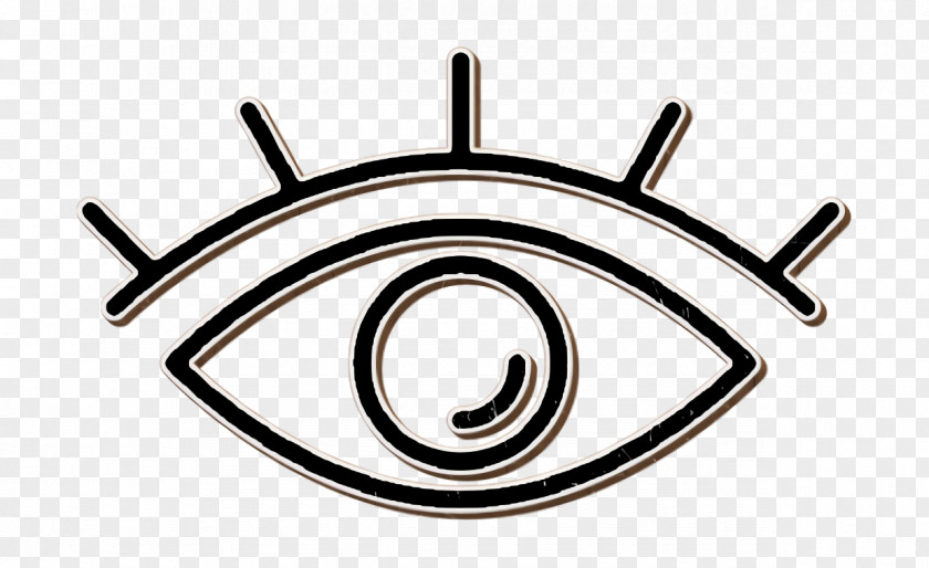 Eye Outline With Lashes Icon Body Parts PNG