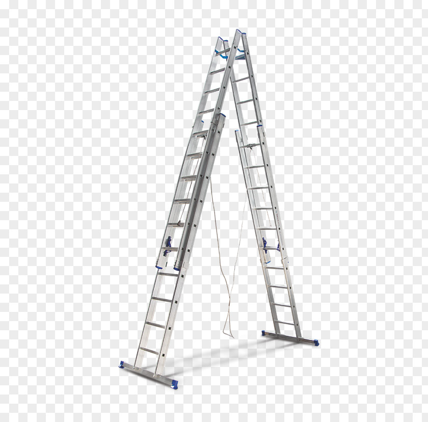 Ladder Hailo Combi 3 Section Capacity 150kg Rungs And Stairs Aluminium Scaffolding PNG