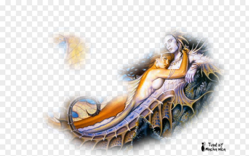 Mermaid Legendary Creature Fantasy Art PNG