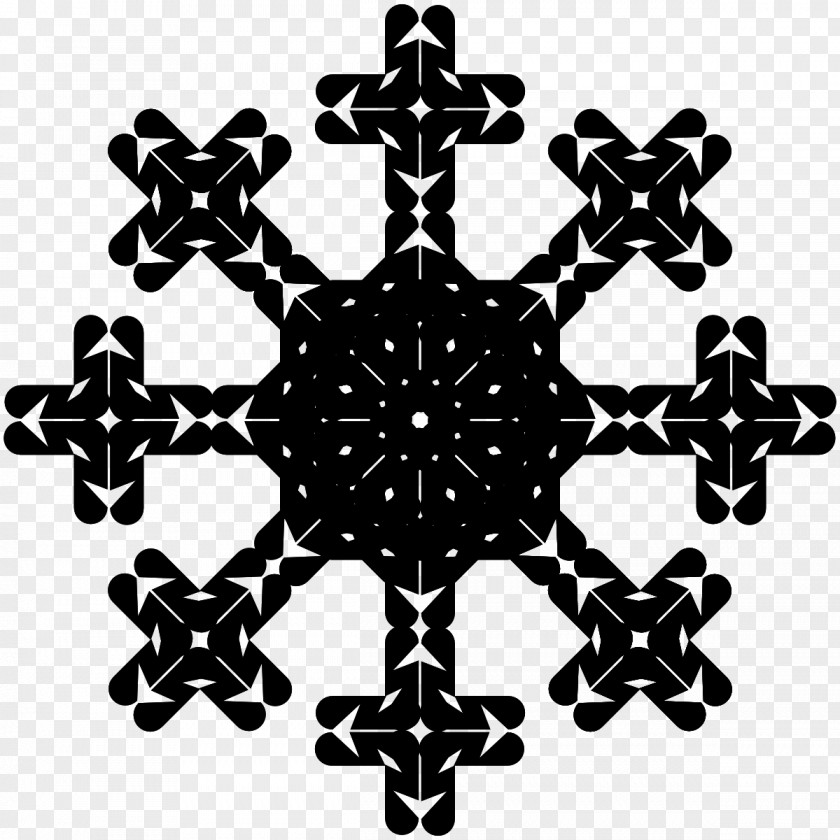 Snowflake Crystal Clip Art PNG