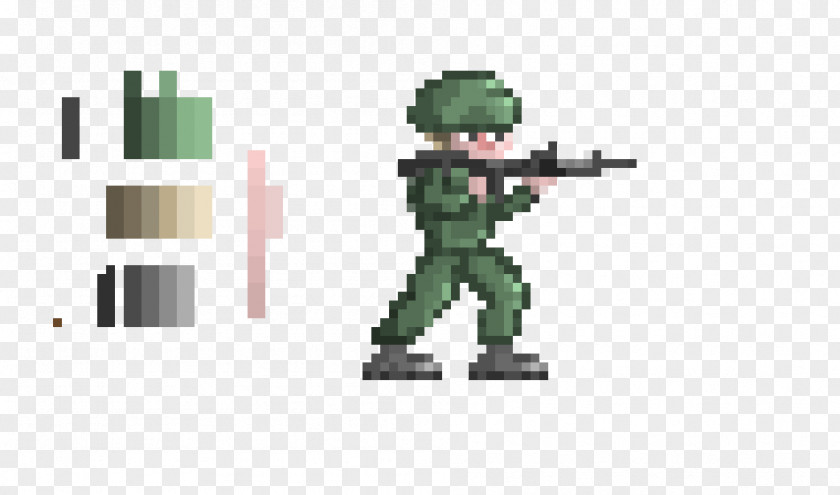 Soldier Pixel Art PNG