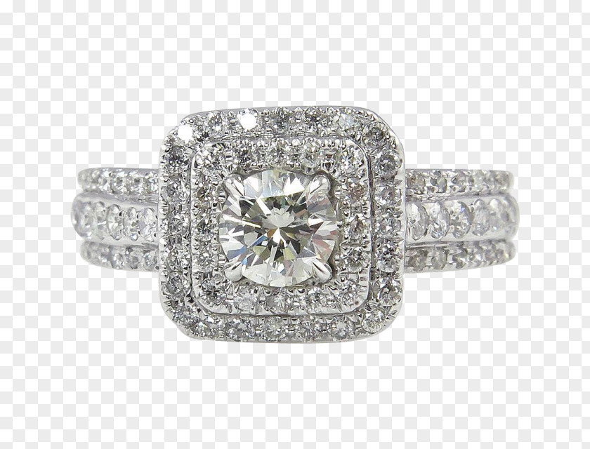 Tiffany Pave Diamond Rings Wedding Ring Silver Platinum Jewellery PNG