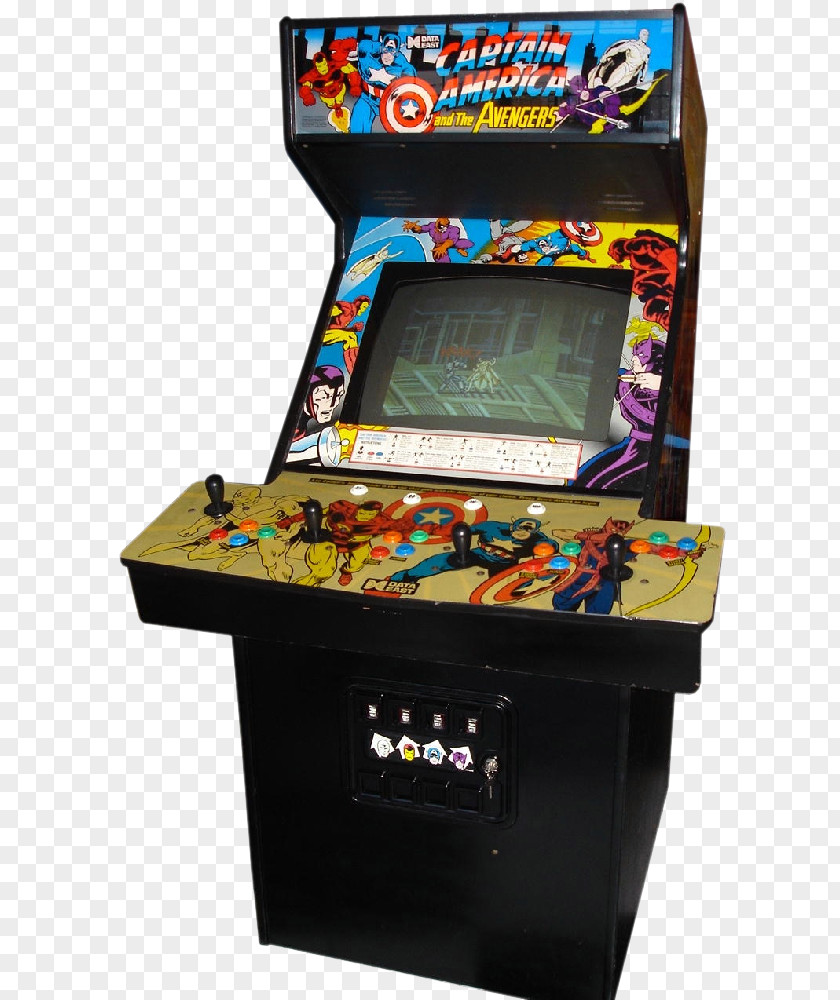 Captain America Arcade Cabinet And The Avengers Super Nintendo Entertainment System Game PNG