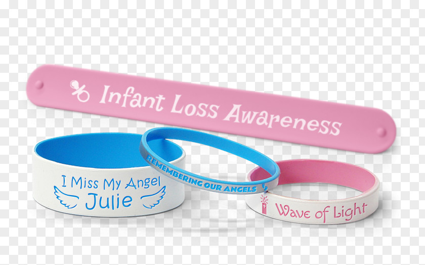Child Wristband Pregnancy And Infant Loss Remembrance Day Gel Bracelet PNG