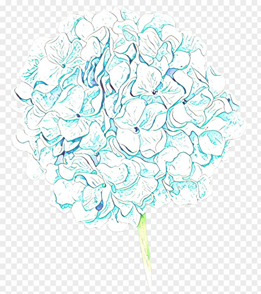Flower Plant Turquoise Hydrangea PNG