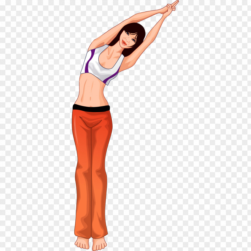 Gymnastics Yoga Cartoon PNG