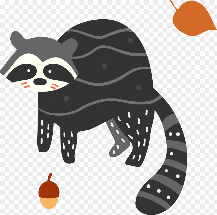 Vector Raccoon T-shirt Animal Euclidean Illustration PNG