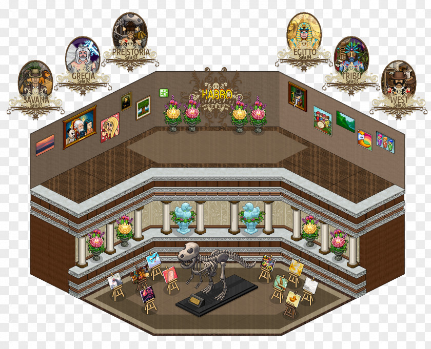 Avatar Habbo Game Online Chat Museum PNG