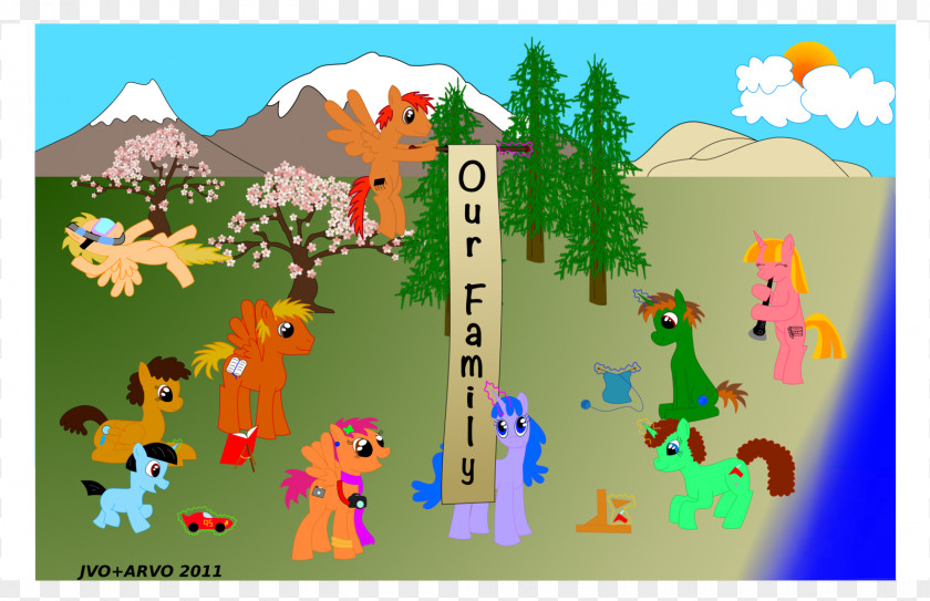 Extended Family Game Horse Cartoon Animal PNG