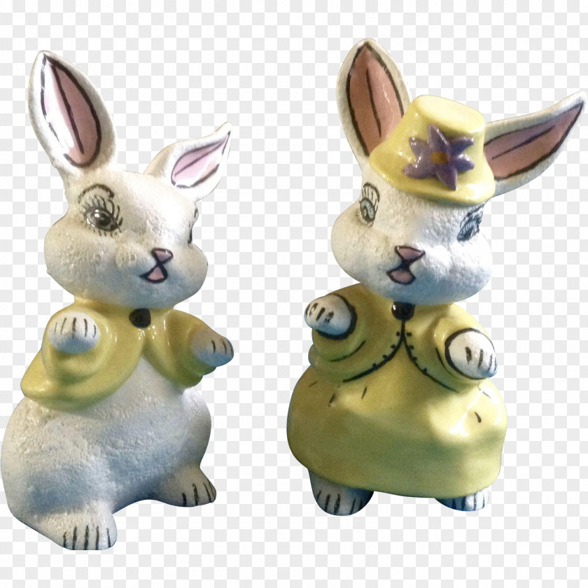 Hand-painted Easter Hare Figurine Animal PNG