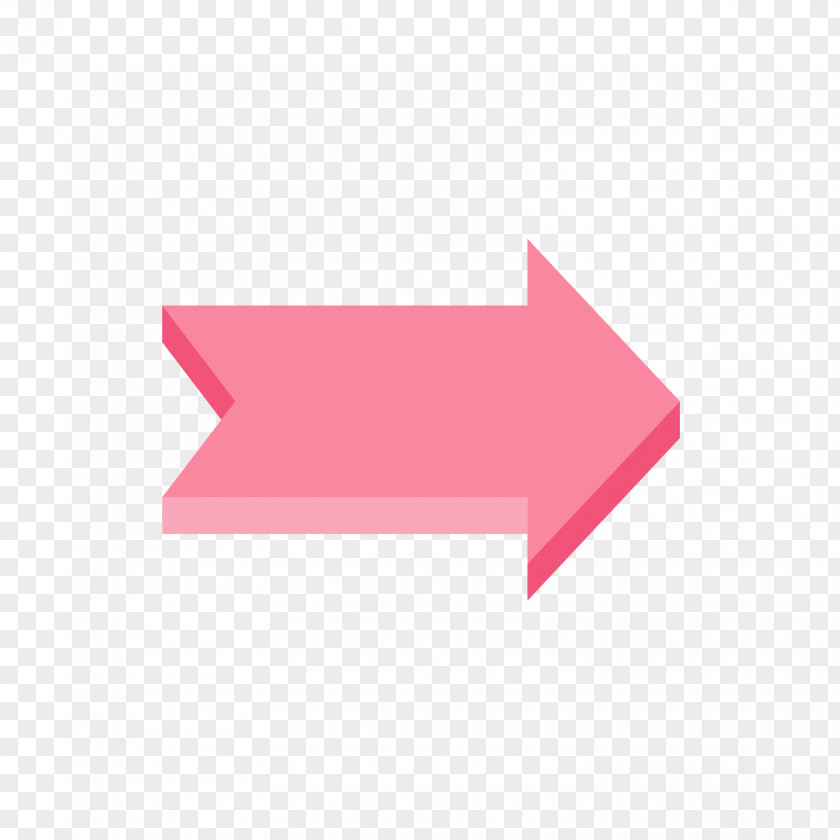 Red Right Arrow Pink PNG