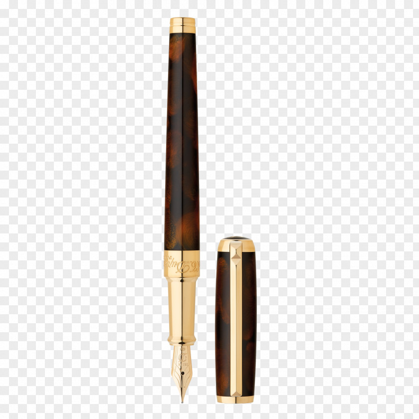 Yellow Pen RER D Rollerball Fountain S. T. Dupont PNG