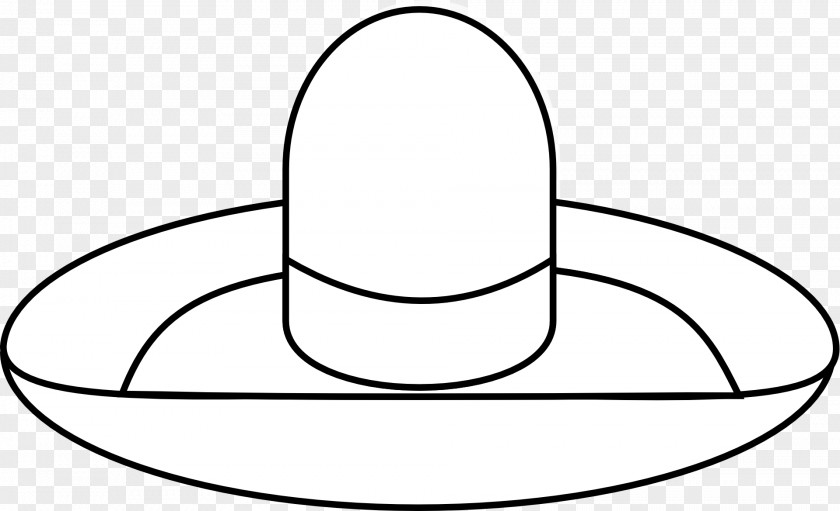 Black And White Hat Sombrero Headgear Clothing PNG