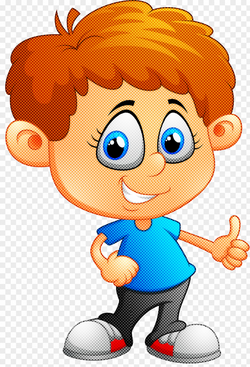 Cartoon Finger Pleased Thumb Mascot PNG