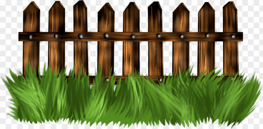 Green Fence Garden Clip Art PNG