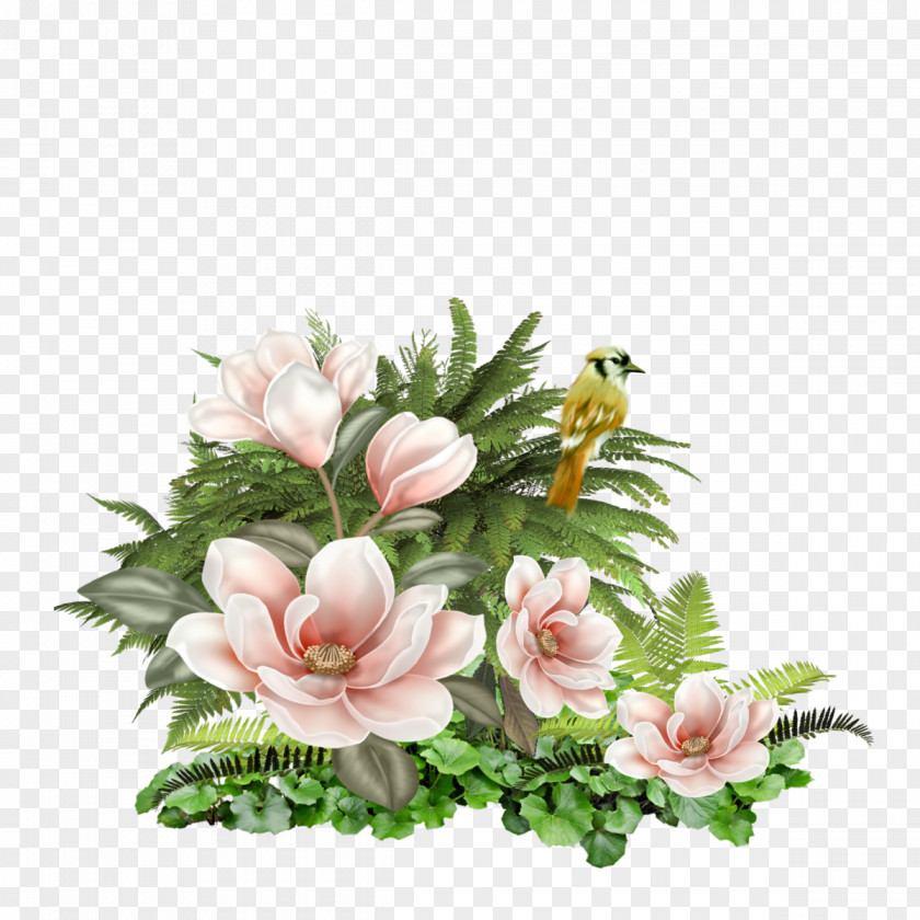 Green Floral Clip Art PNG