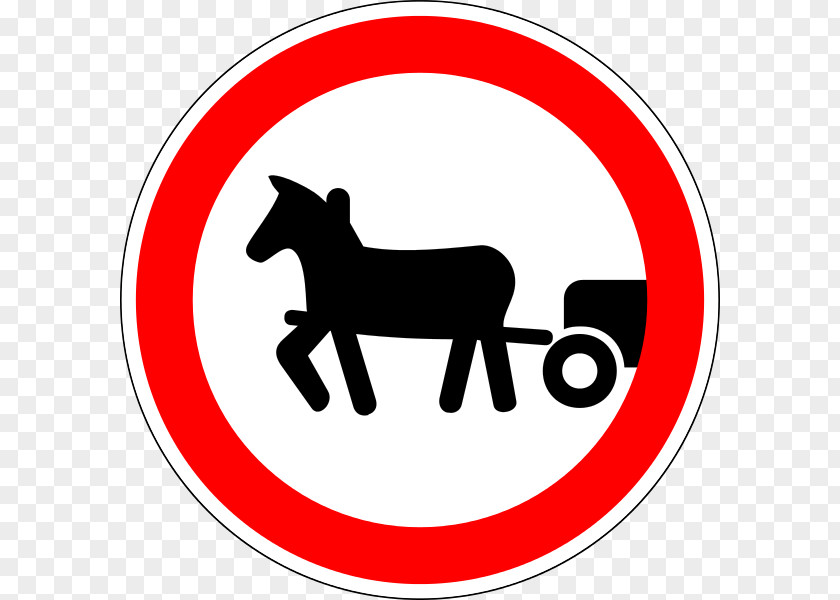 Horse Cart Traffic Sign Outline Of Animal-powered Transport Illustration PNG