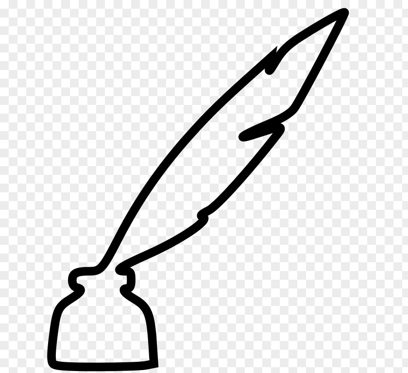 Ink Paper Quill Inkwell PNG
