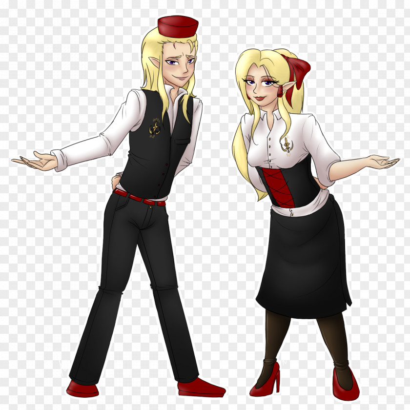 Bellhop Costume Uniform Cartoon Character Fiction PNG