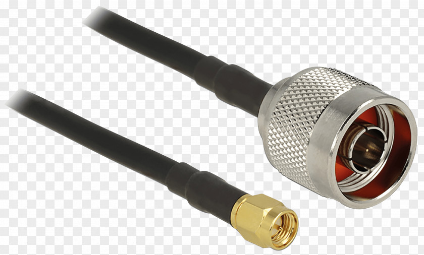 Cable Plug SMA Connector Aerials Coaxial Electrical PNG