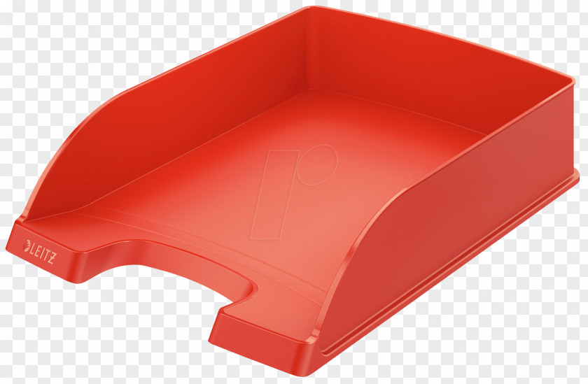 Tray Standard Paper Size Esselte Leitz GmbH & Co KG Red Polystyrene Letter PNG