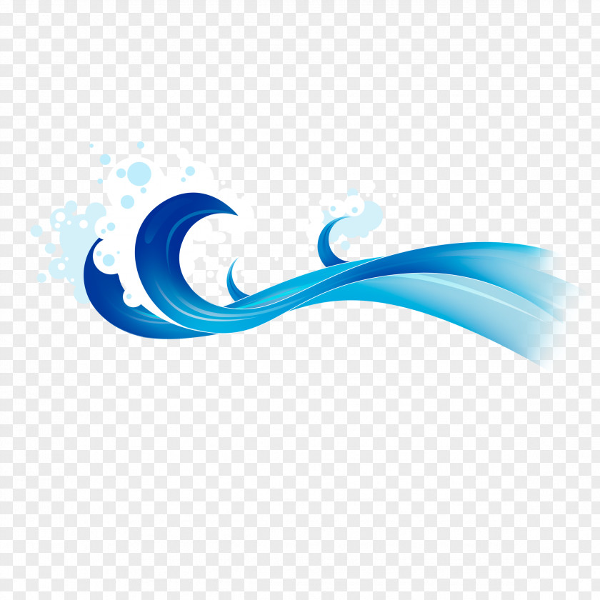 Wave Blue Clip Art PNG