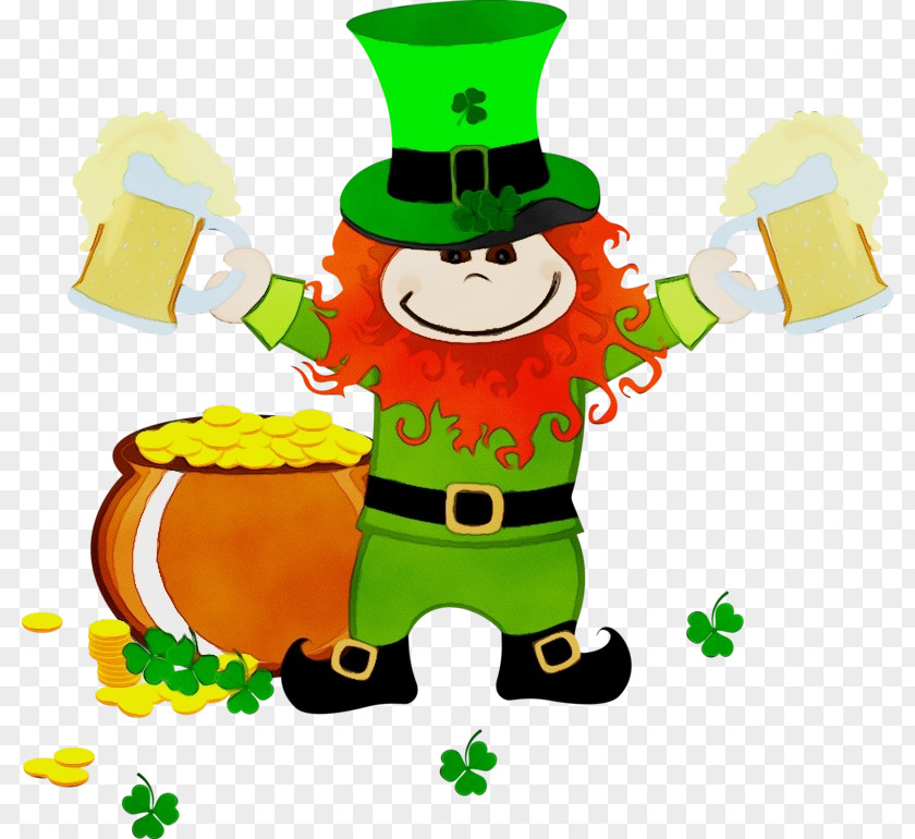 Cartoon Leprechaun Origins Saint Patricks Day PNG