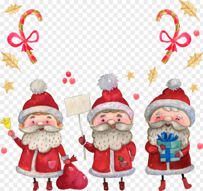 Cute Cartoon Christmas Santa Claus Illustration PNG