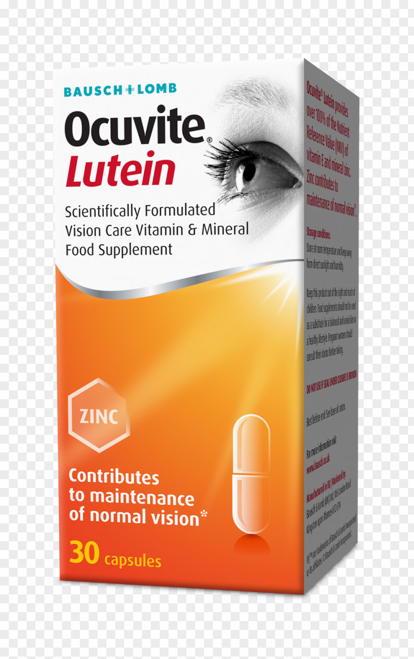 Dietary Supplement Lutein Bausch & Lomb Softgel Capsule PNG