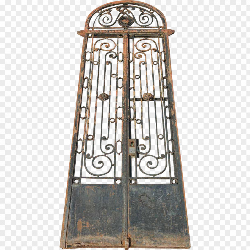 Iron Wrought Gate Fence Door PNG