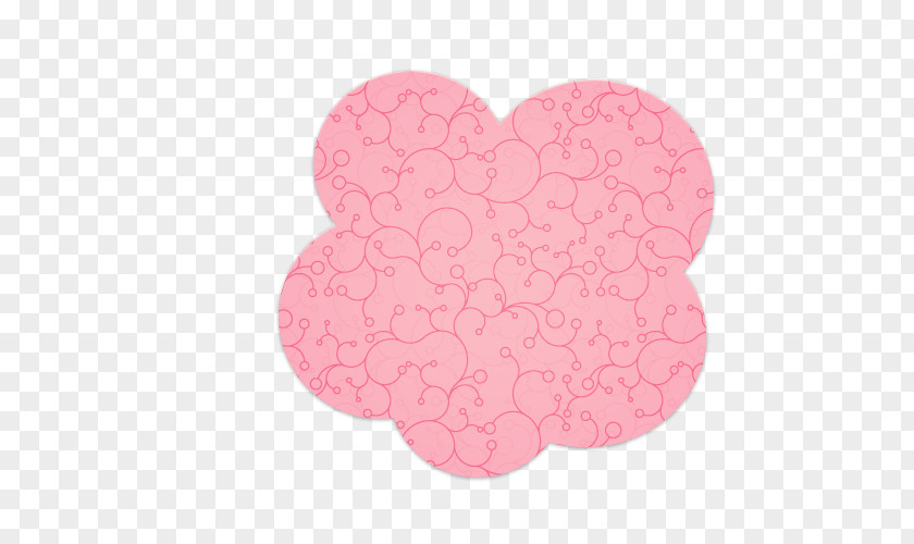 Petal Heart Pink M PNG