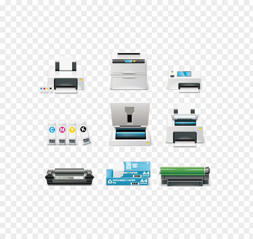 Printer Supplies Kitchen Cabinet Home Appliance Icon PNG