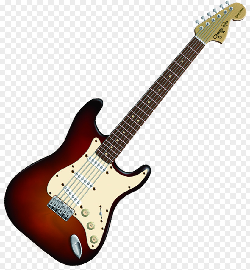 Guitar Fender Stratocaster Bullet Electric Musical Instrument PNG