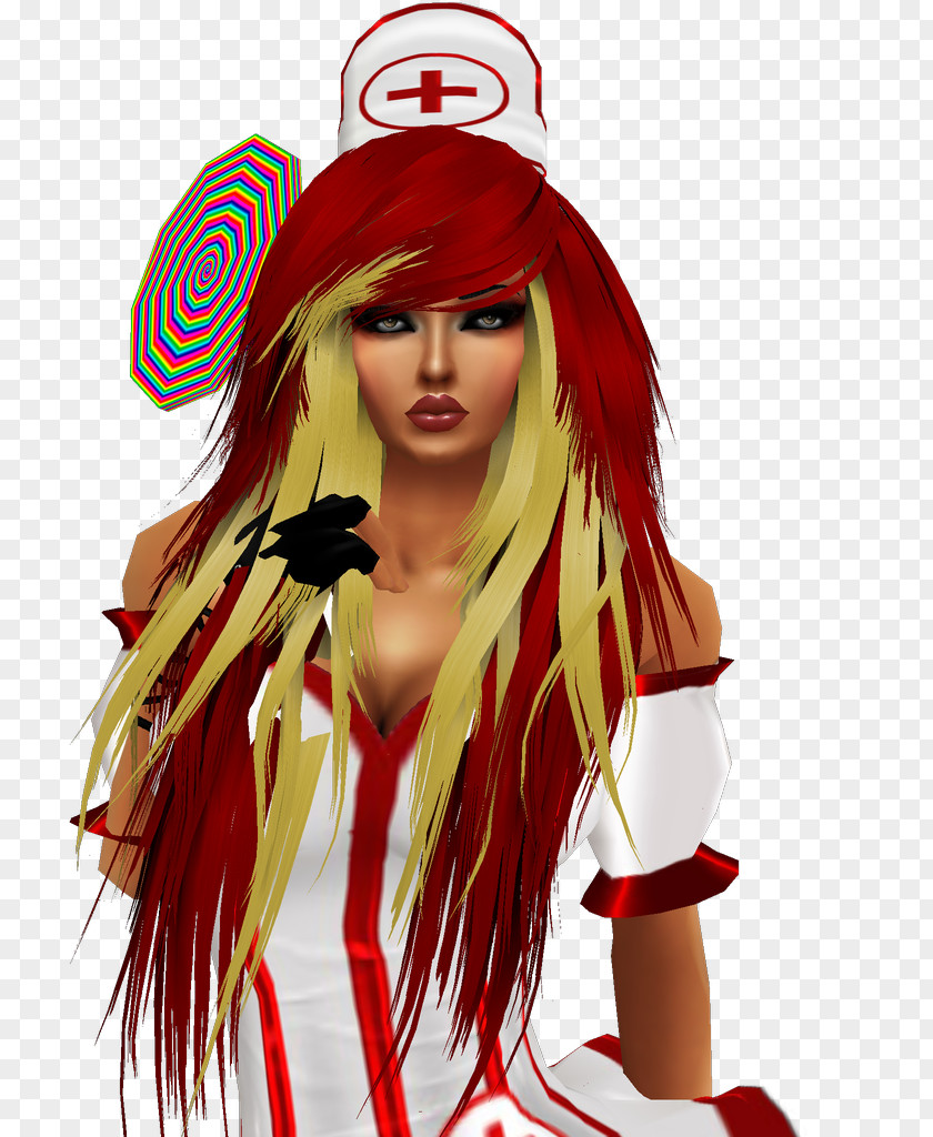 Hair Wig Red Brown PNG