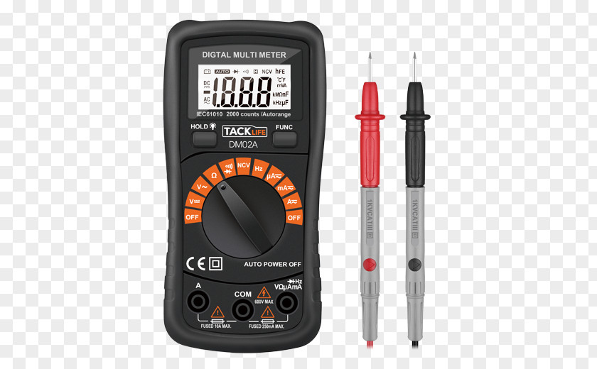 Digital Electronic Products Multimeter Electric Potential Difference Ammeter Range Finders PNG