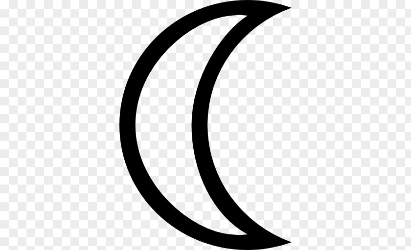 Moon Crescent Lunar Phase Shape PNG