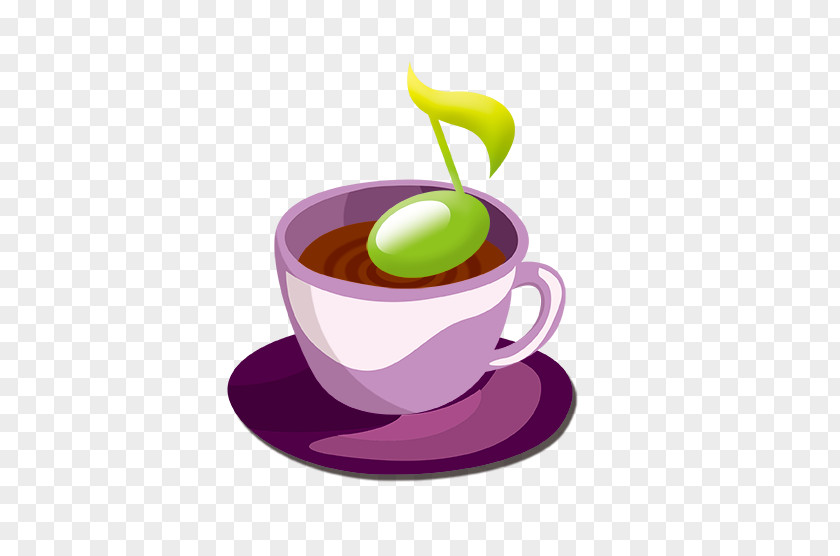 Purple Mug Coffee Cup Tea Cafe PNG