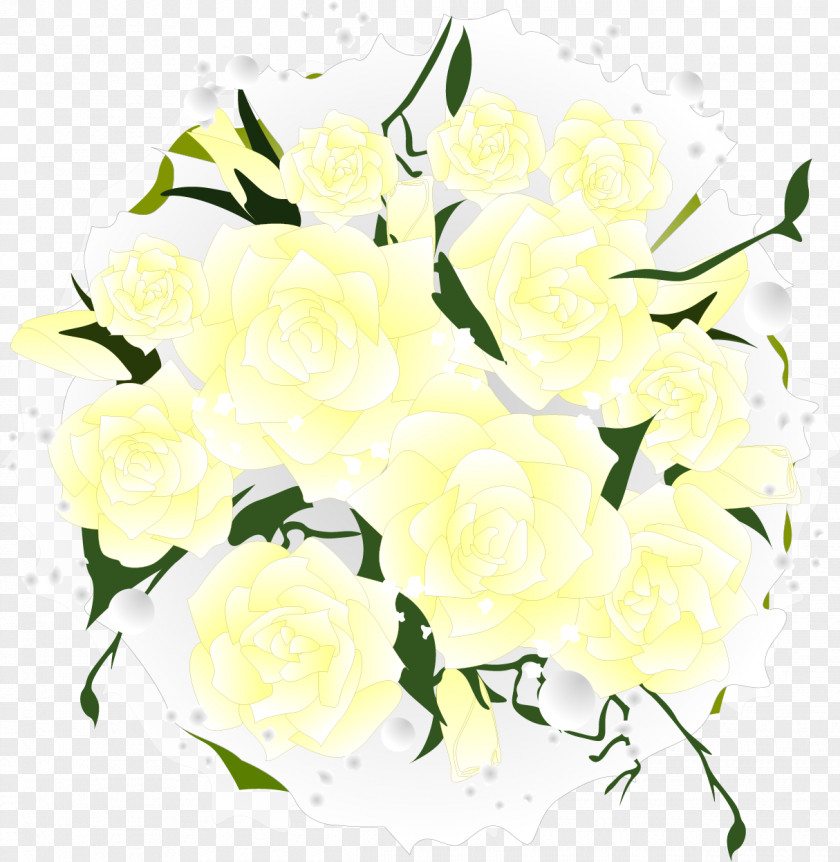 Vector Painted Elegant Bouquet Floral Design Flower Wedding Bride Clip Art PNG