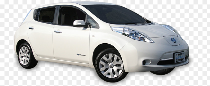 Electric Vehicle 2018 Nissan LEAF City Car PNG