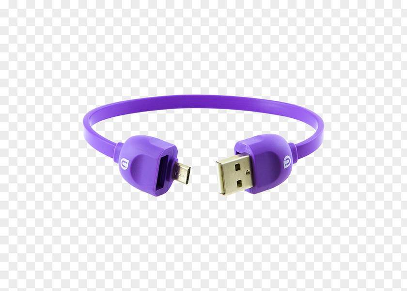 Micro Usb Cable Electrical Micro-USB Purple Blue PNG
