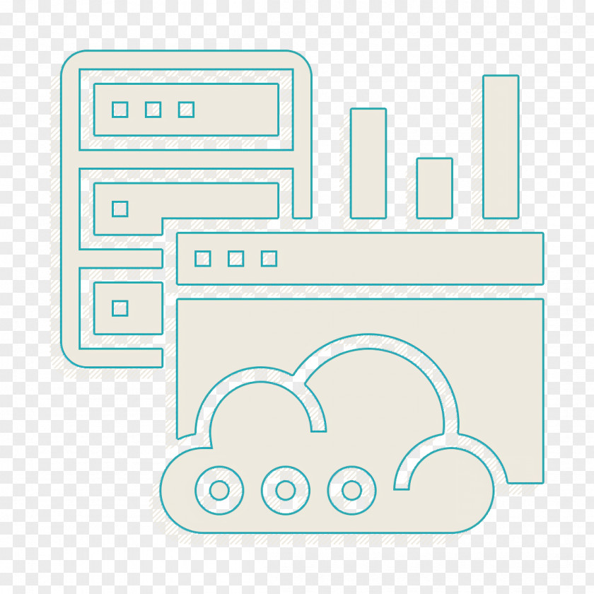 Server Icon Cloud Service Hosting PNG