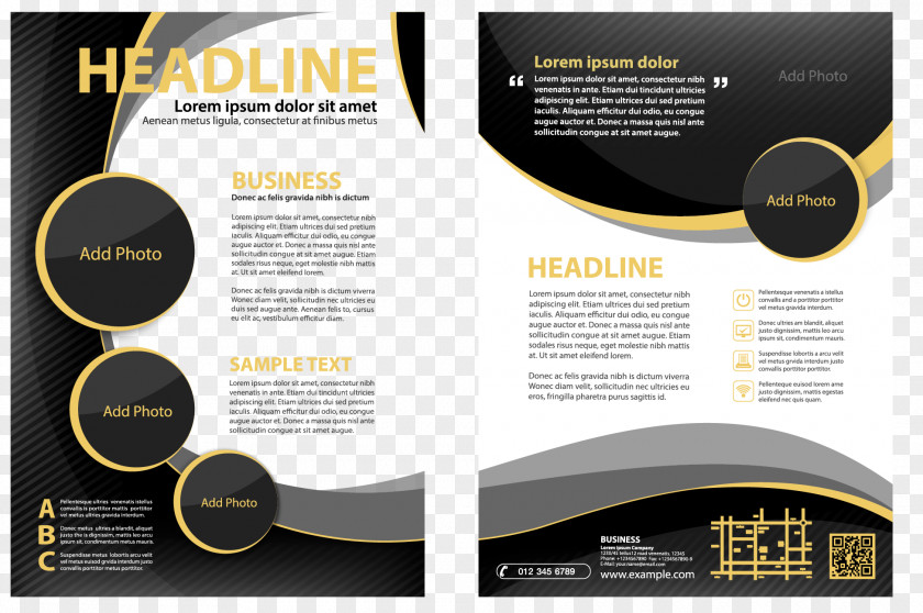 Single Page Brochure Flyer Poster PNG