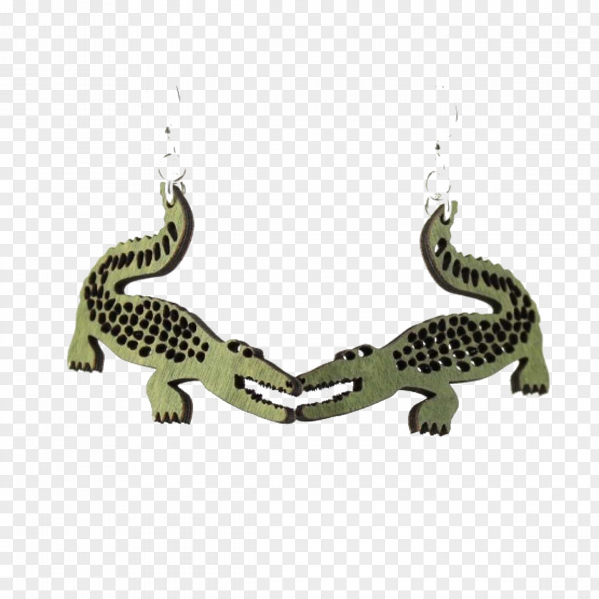 Alligator Earring Jewellery Laser Cutting Clothing Accessories PNG