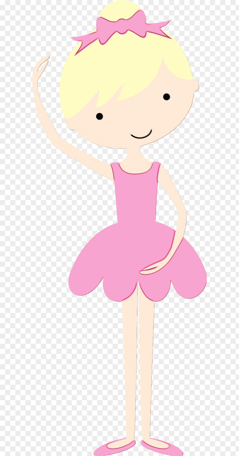 Ballet Shoe Dancer Tutu Pink Cartoon Flat PNG
