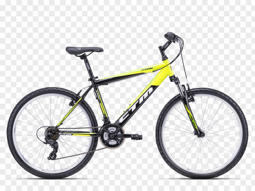 Bicycle BELVE Yellow Green Mountain Bike PNG